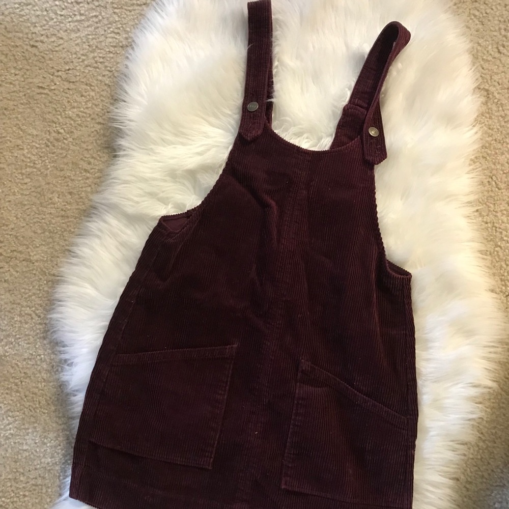 A&F maroon corduroy dress